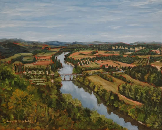 Dordogne Painting - View from Domme - France Art Gallery